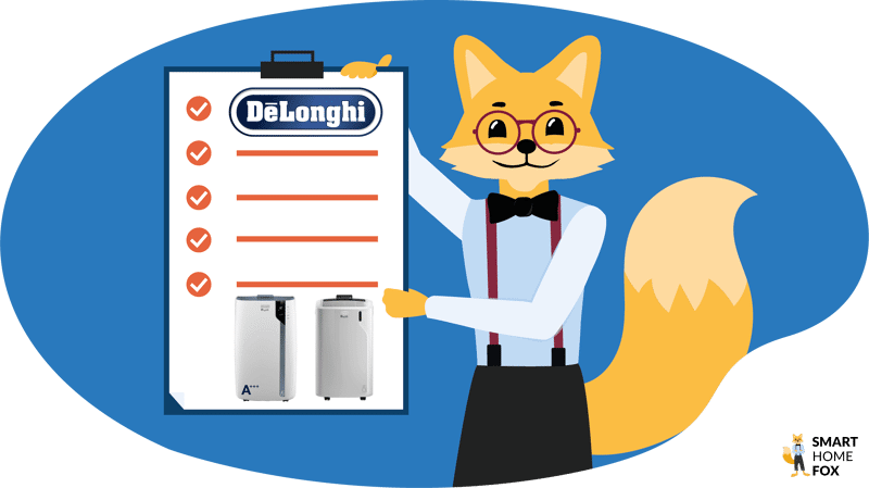 Der Smart-Home-Fox Experte zeigt die Checkliste und Kaufberatung, die Du beachten solltest zu mobilen Klimaanlagen und Luftkühlern von De’Longhi.